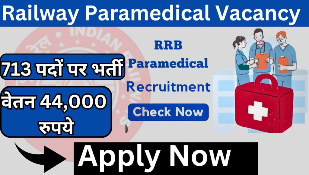 RRB Nursing Superintendent Vacancy 2024