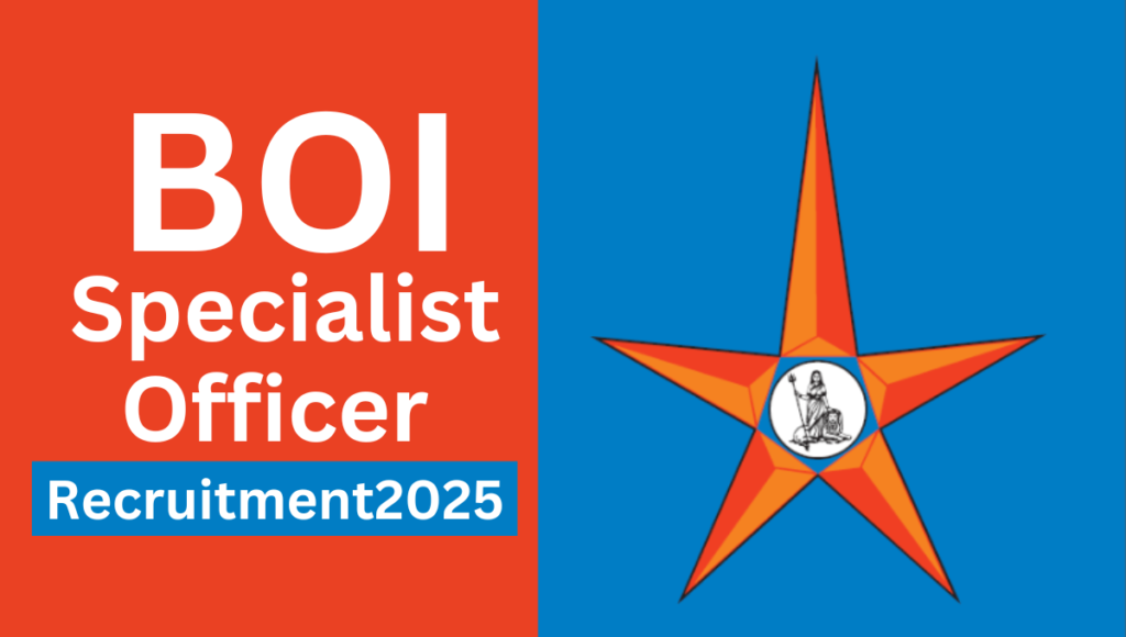 BOI Specialist Officer Bharti 2025